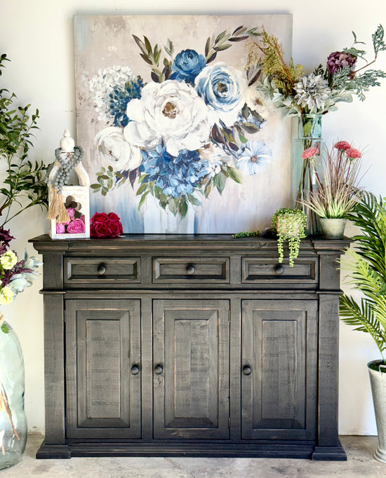 Savannah Sideboard-Handrubbed Black