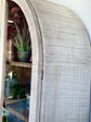 Melody Domed Vitrine-White Wheat/Cappuccino