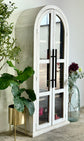 Libby Domed Vitrine- White Wheat/Cappuccino