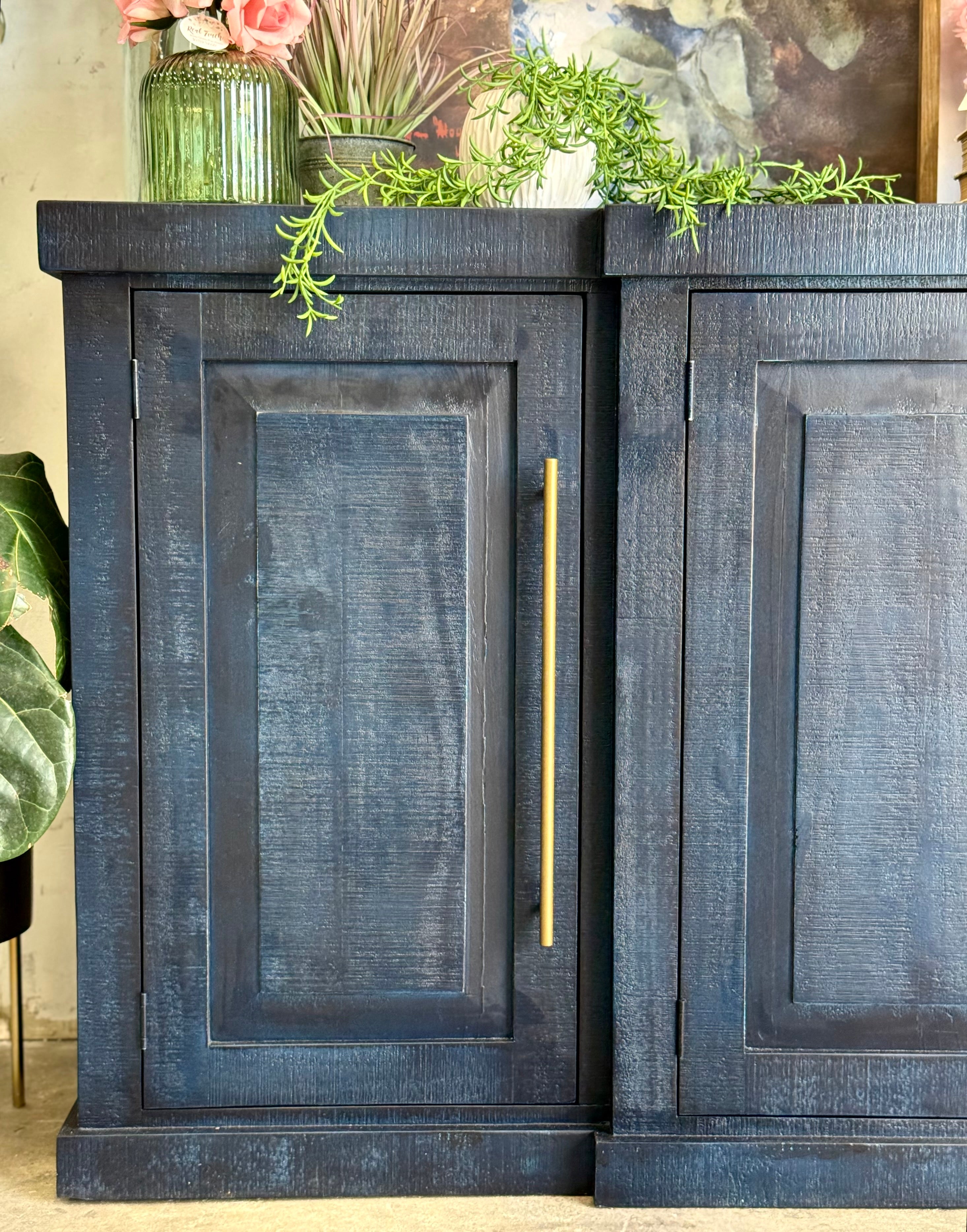 Cyra 4 Door Console-Deep Blue/Gold
