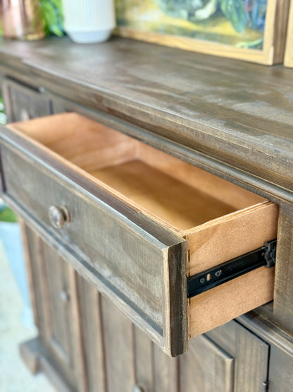 Lindsey 4-Door Console-Cinderwood