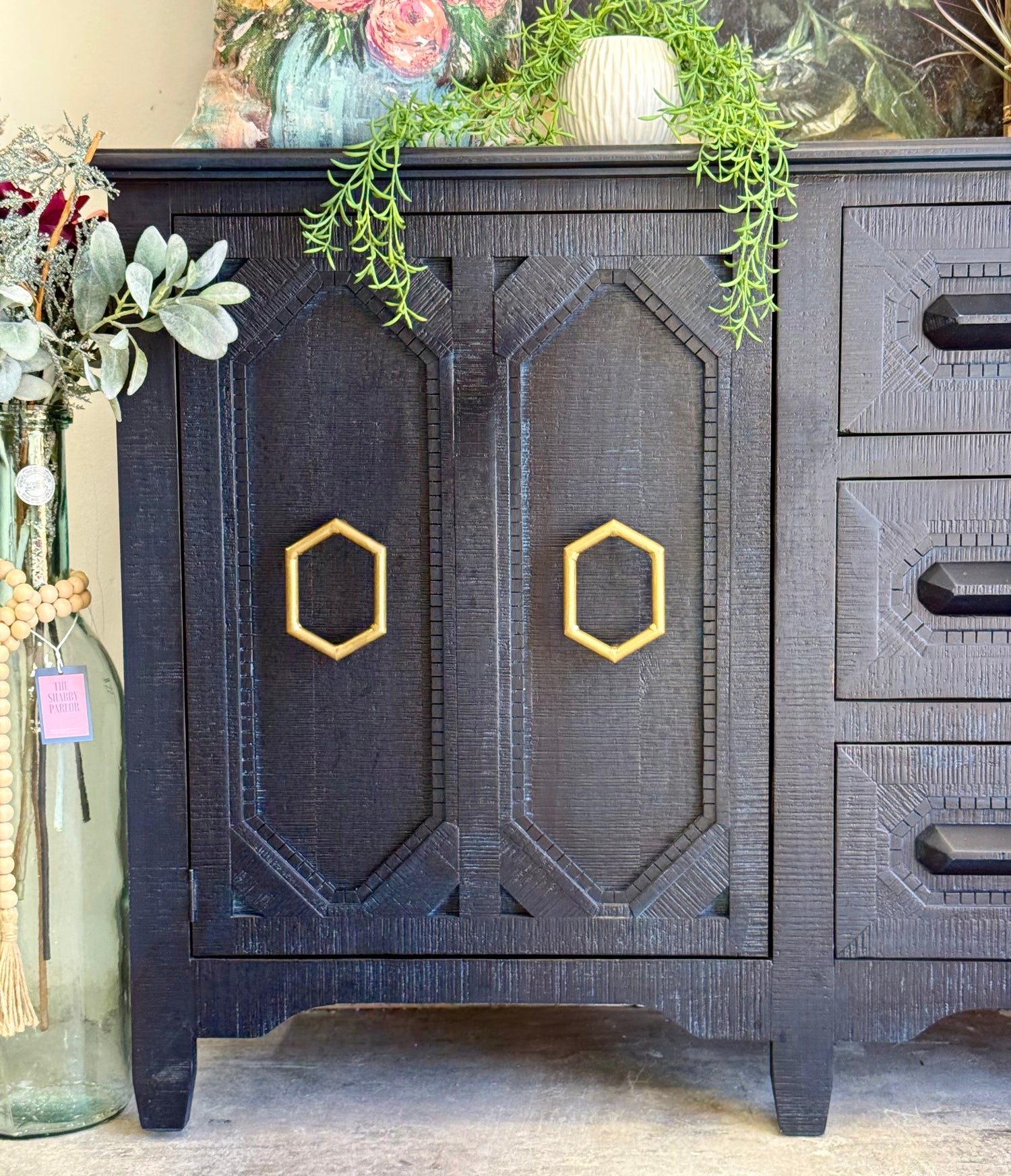 Cora Console-Deep Blue/Gold™