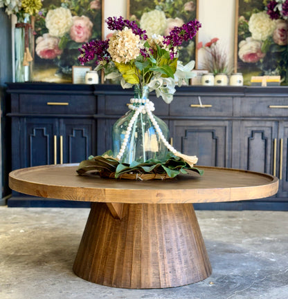 Kennedy 48" Round Coffee Table-Timber
