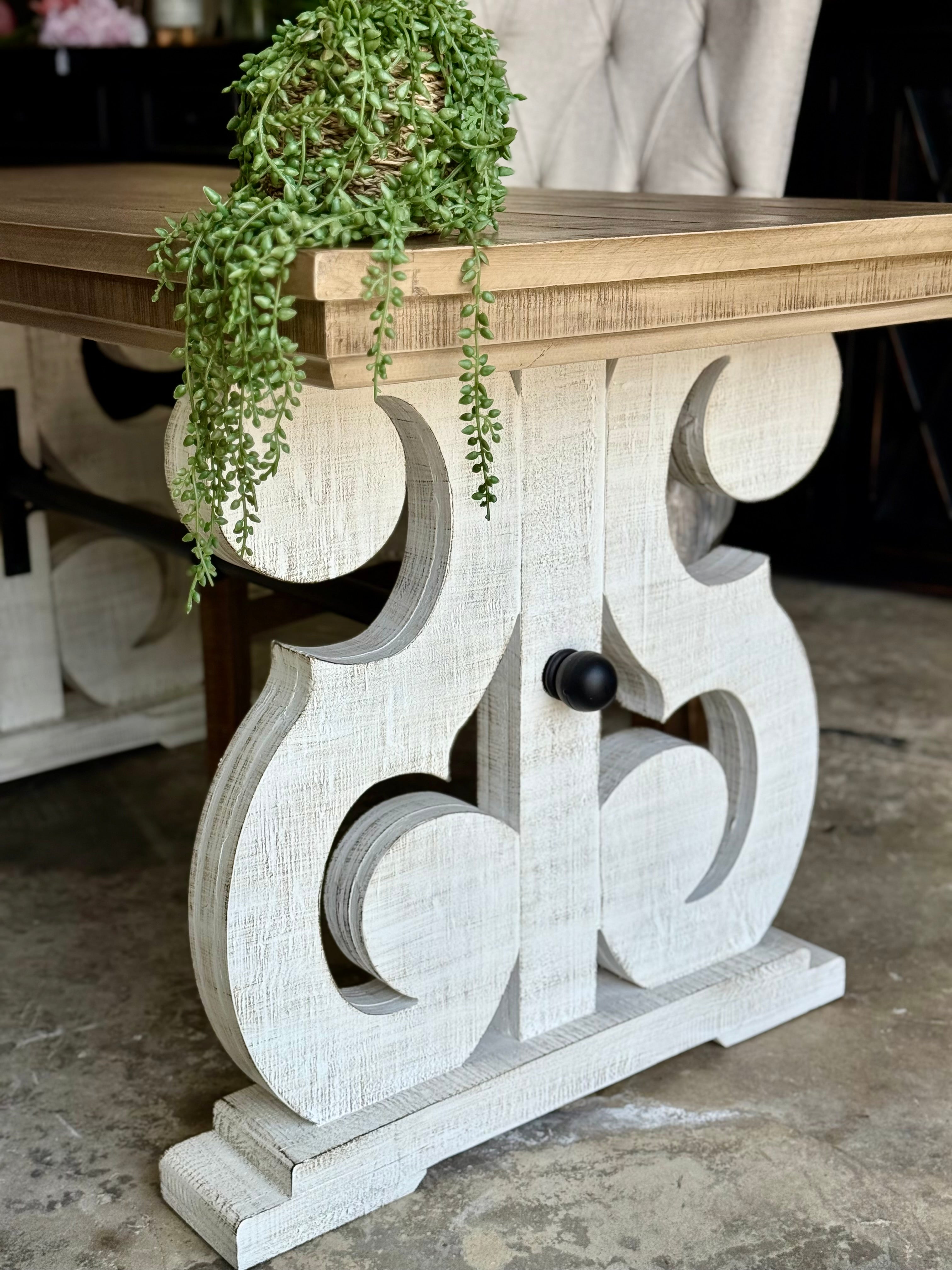 Harpwell  Desk-White Wheat/Dove