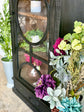 Elsie Circle Door Vitrine-Black/Sparrow