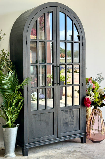 Cherish Dome Vitrine-Black/Honeywood™