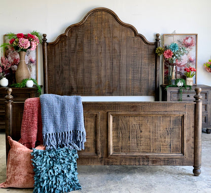 Adele King Bed- Honeywood