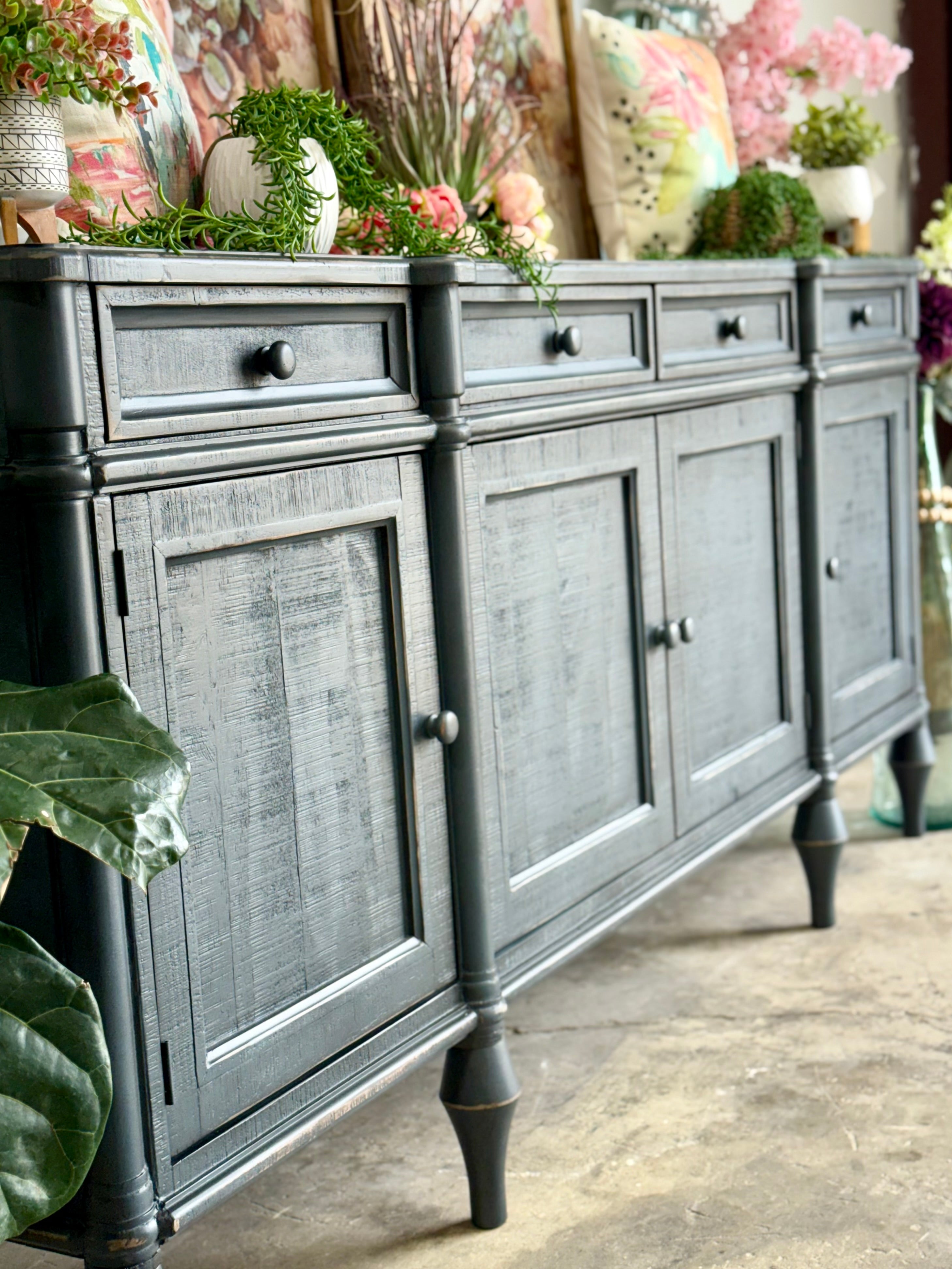 Celine 4 Door Console-Blue Haze™