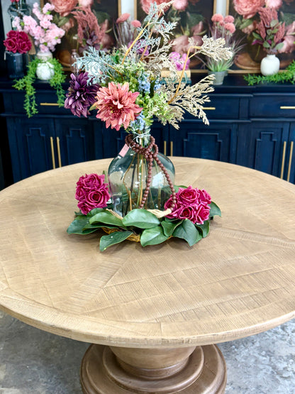 Lilly 60" Round Table-Cappaccino