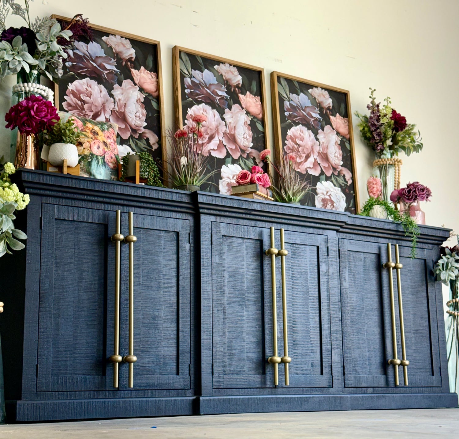 Kylie Console-Deep Blue/Gold