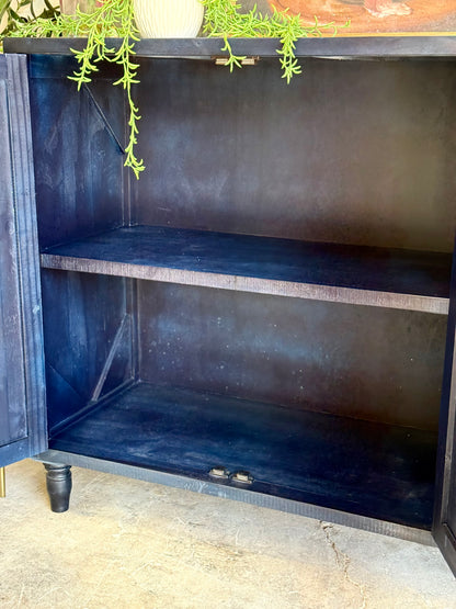 Celeste 4 Door console- Deep Blue/Gold