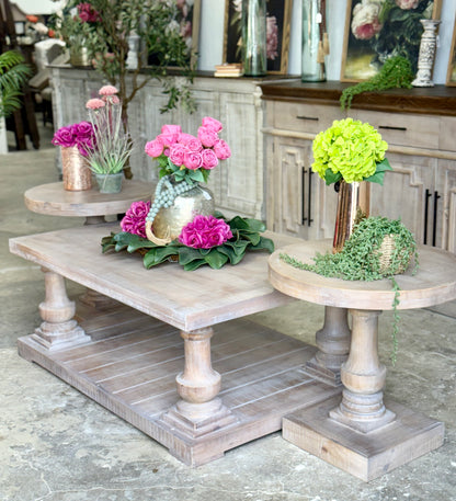 Brooklyn Round Side Table-Soft Drift