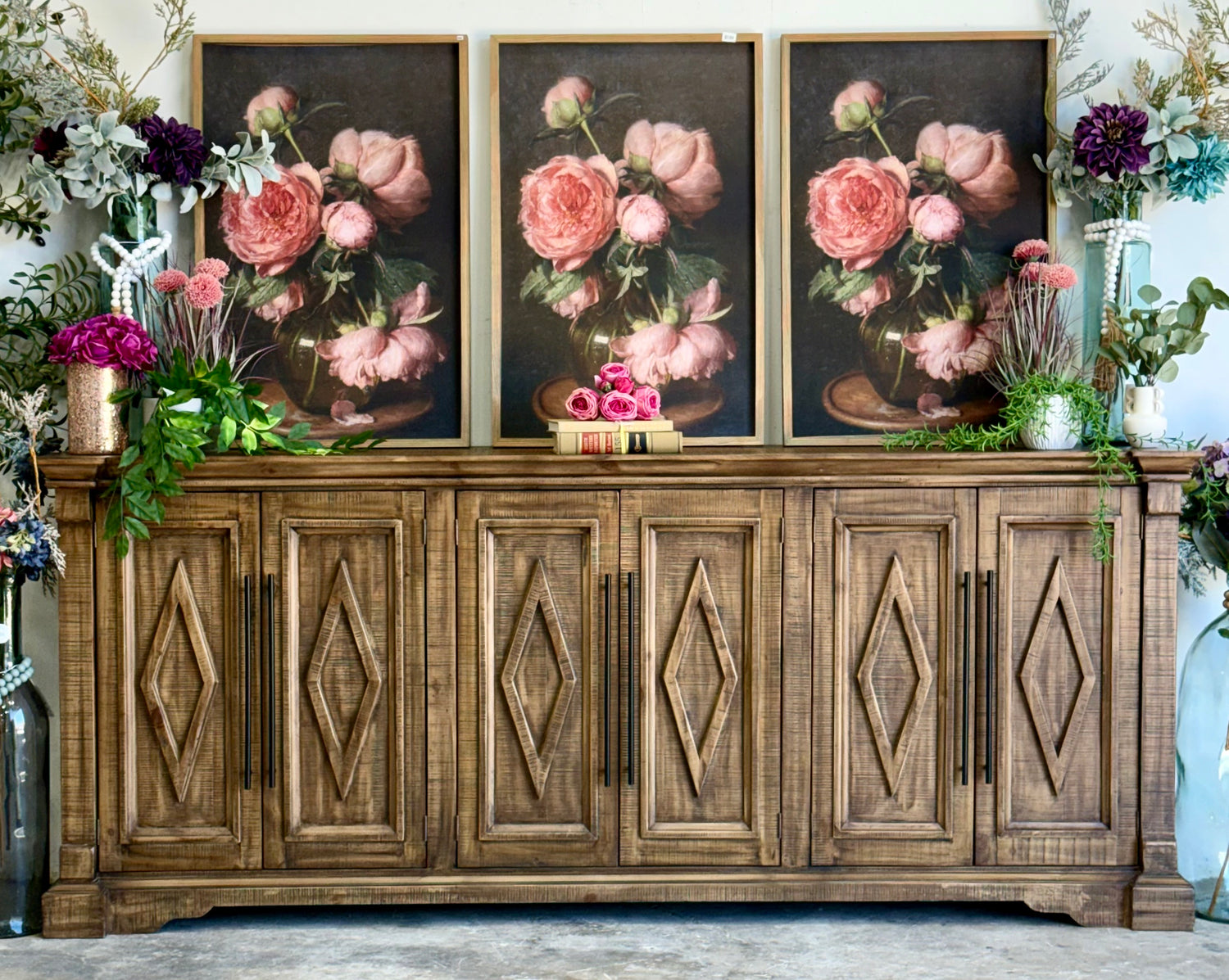 Chloe 6 Door Console-Timber