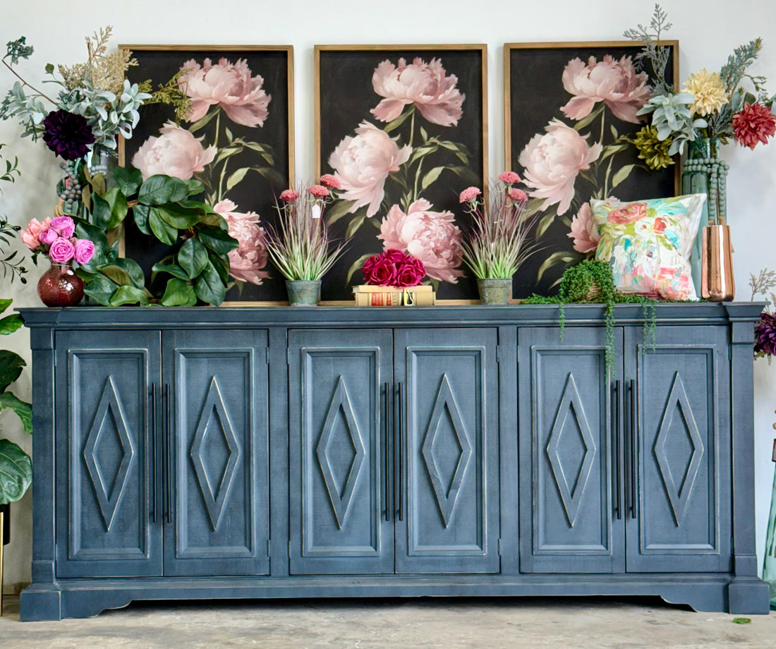 Chloe 6 Door Console-Blue Haze™