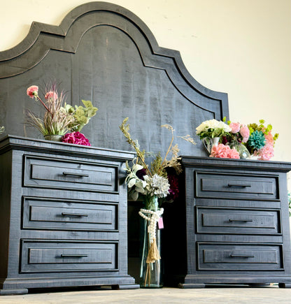 Jessica Nightstand-Handrubbed Black