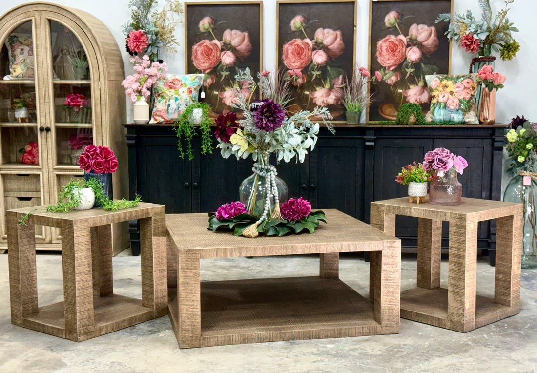 Bella Squared Coffee Table-Sandstone