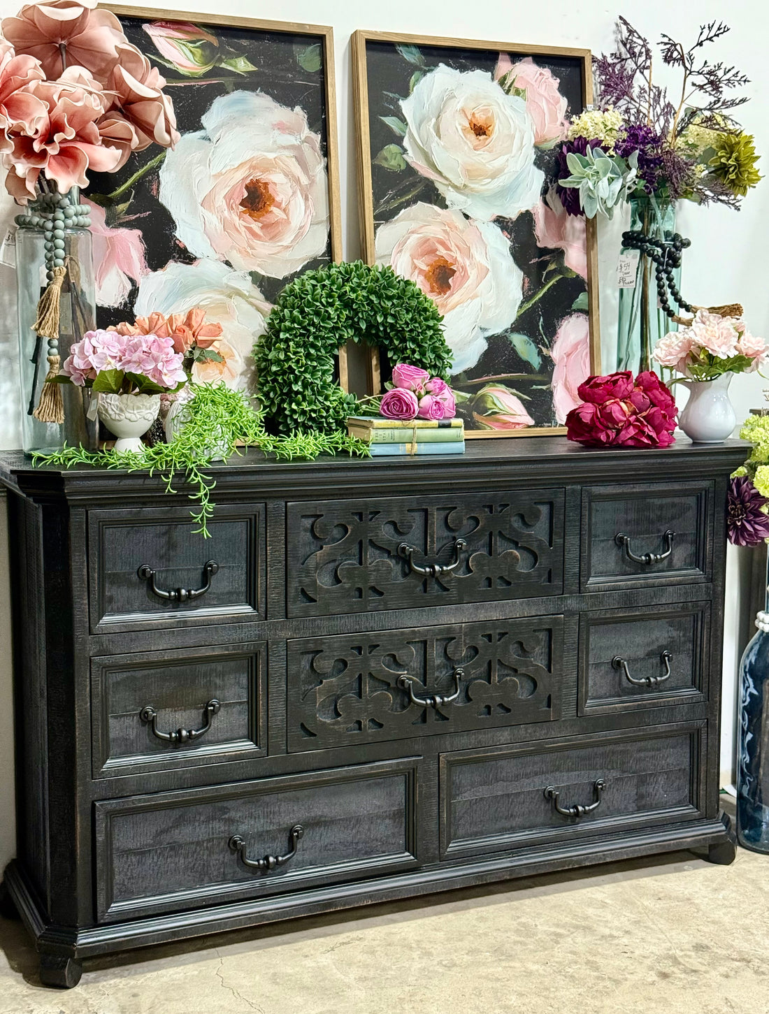 Harper Dresser-Handrubbed Black