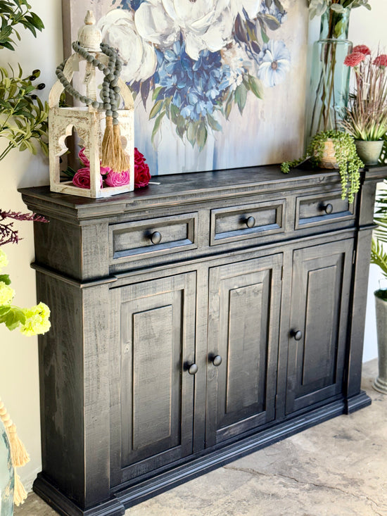 Savannah Sideboard-Handrubbed Black