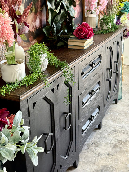 Cora Console-Black/Honeywood™