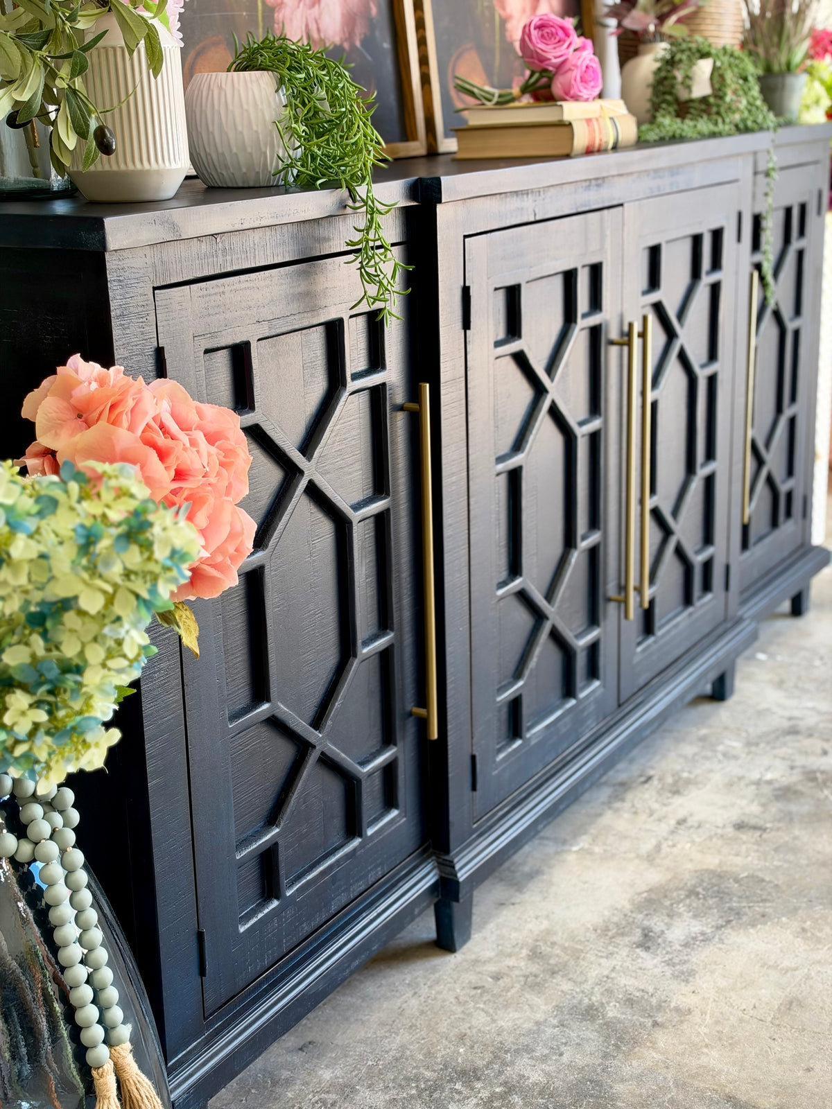 Michelle Console-Deep Blue/Gold