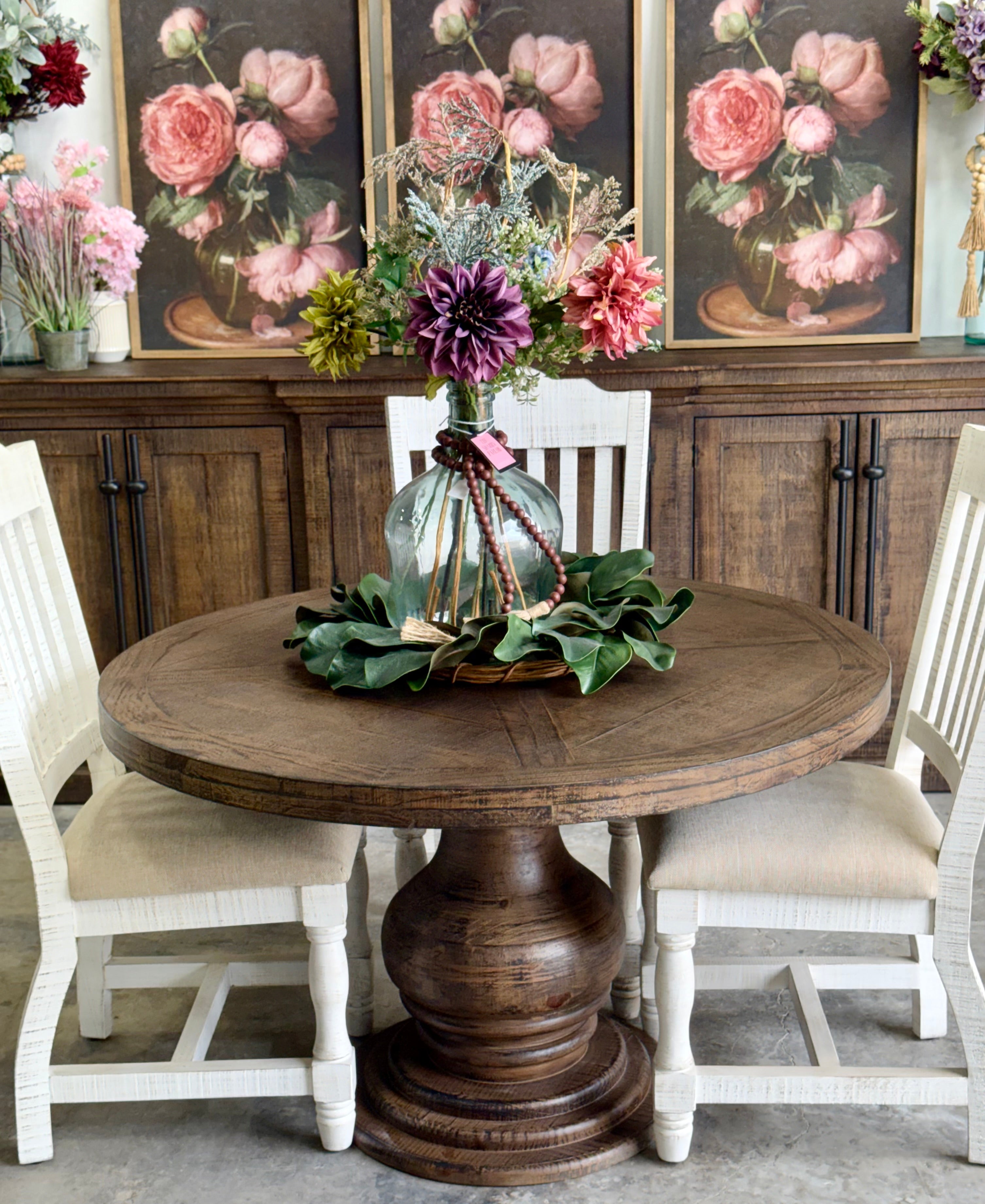 Clara 47" Round Dining Table-Honeywood™