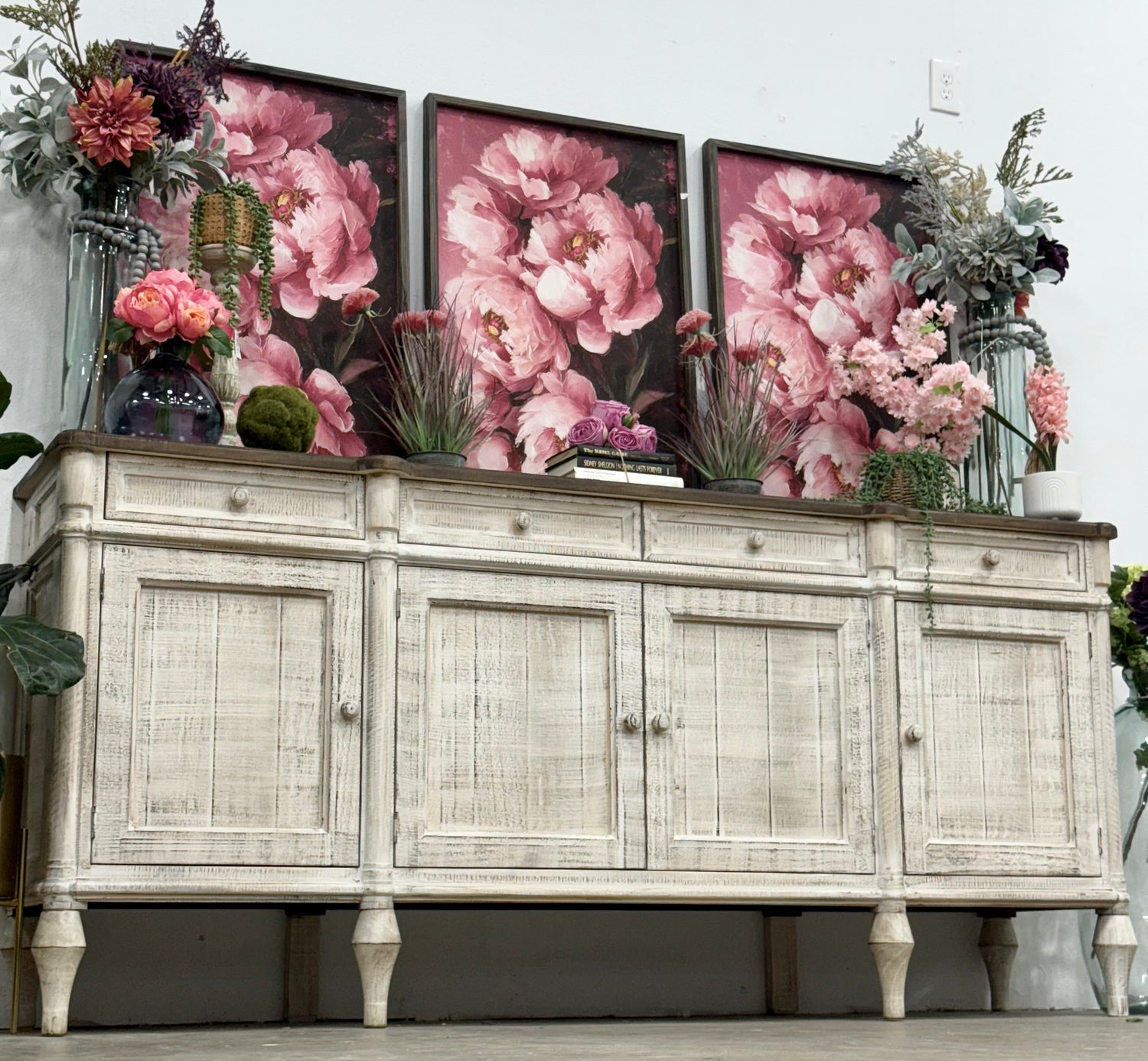 Celine 4 Door Console-Toasted Wheat/Honeywood™