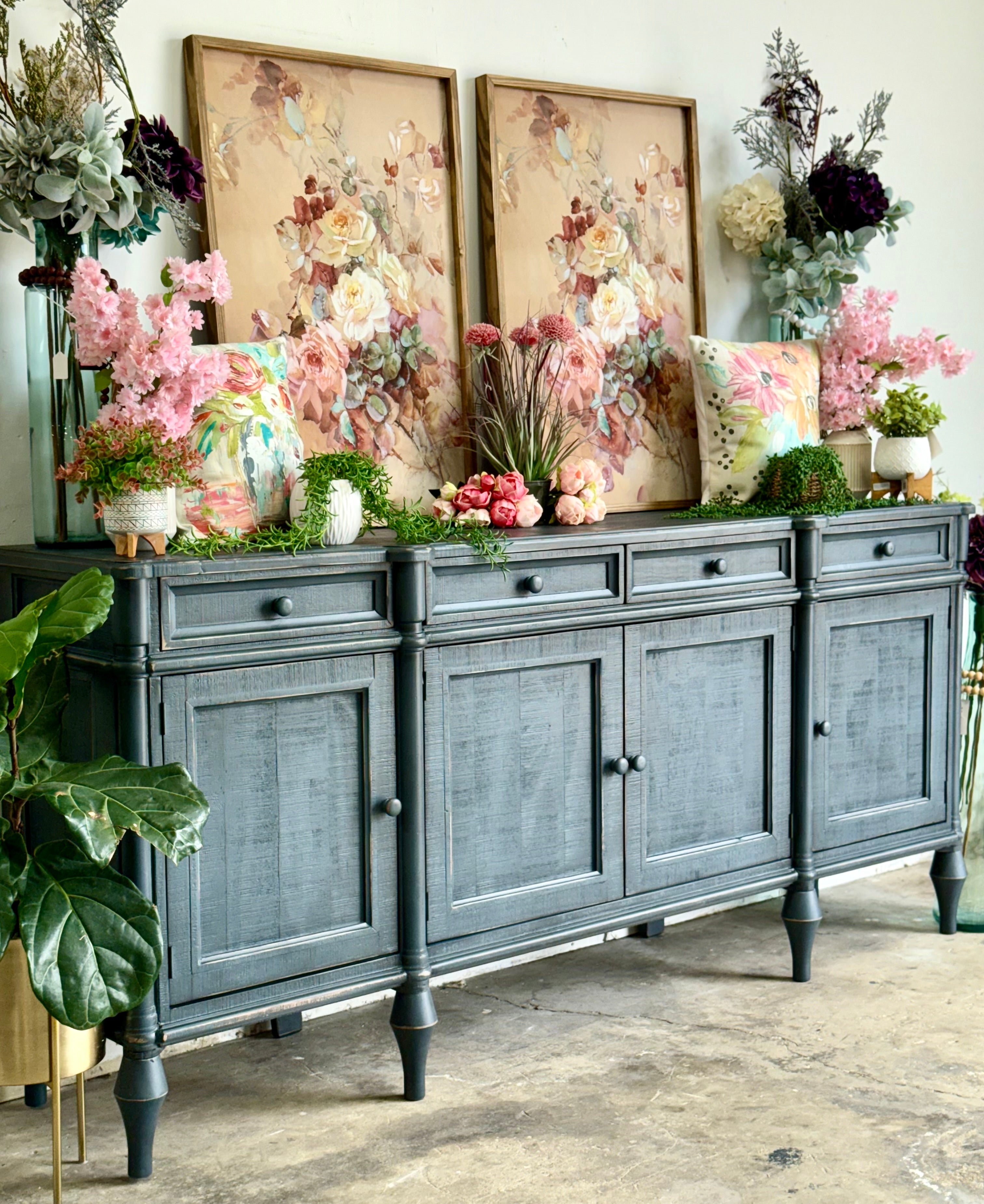 Celine 4 Door Console-Blue Haze™
