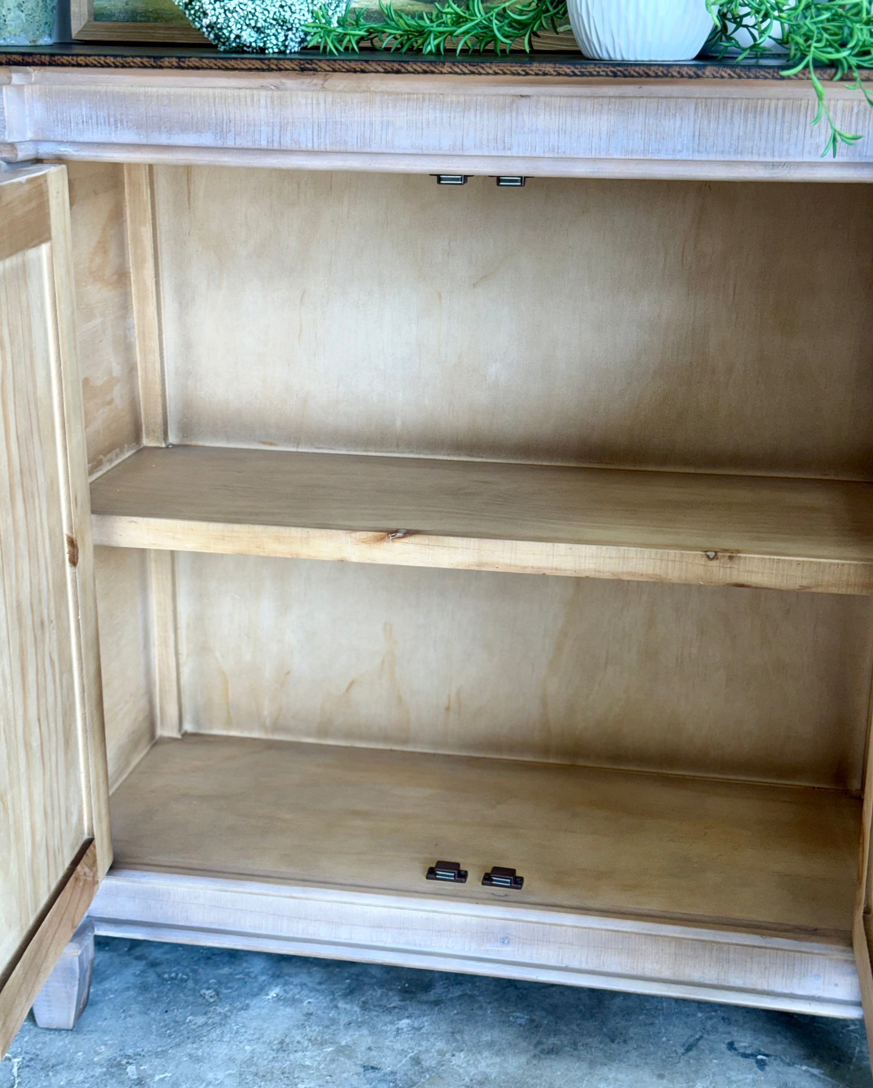 Allison 108" 6 Door Console-Soft Drift/Honeywood™