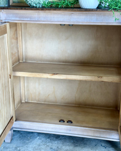 Allison 108" 6 Door Console-Soft Drift/Honeywood™