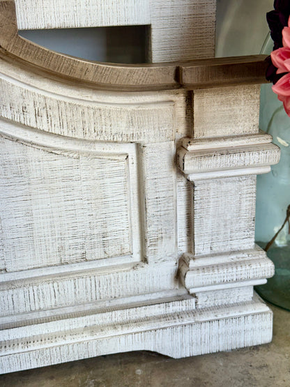 Eden King Bed-White Wheat/Sandstone