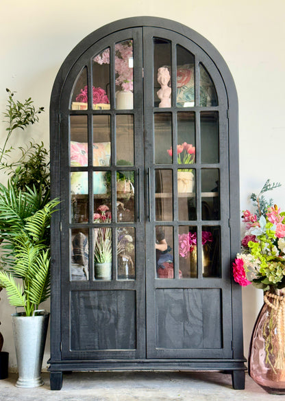 Cherish Dome Vitrine-Black/Honeywood™