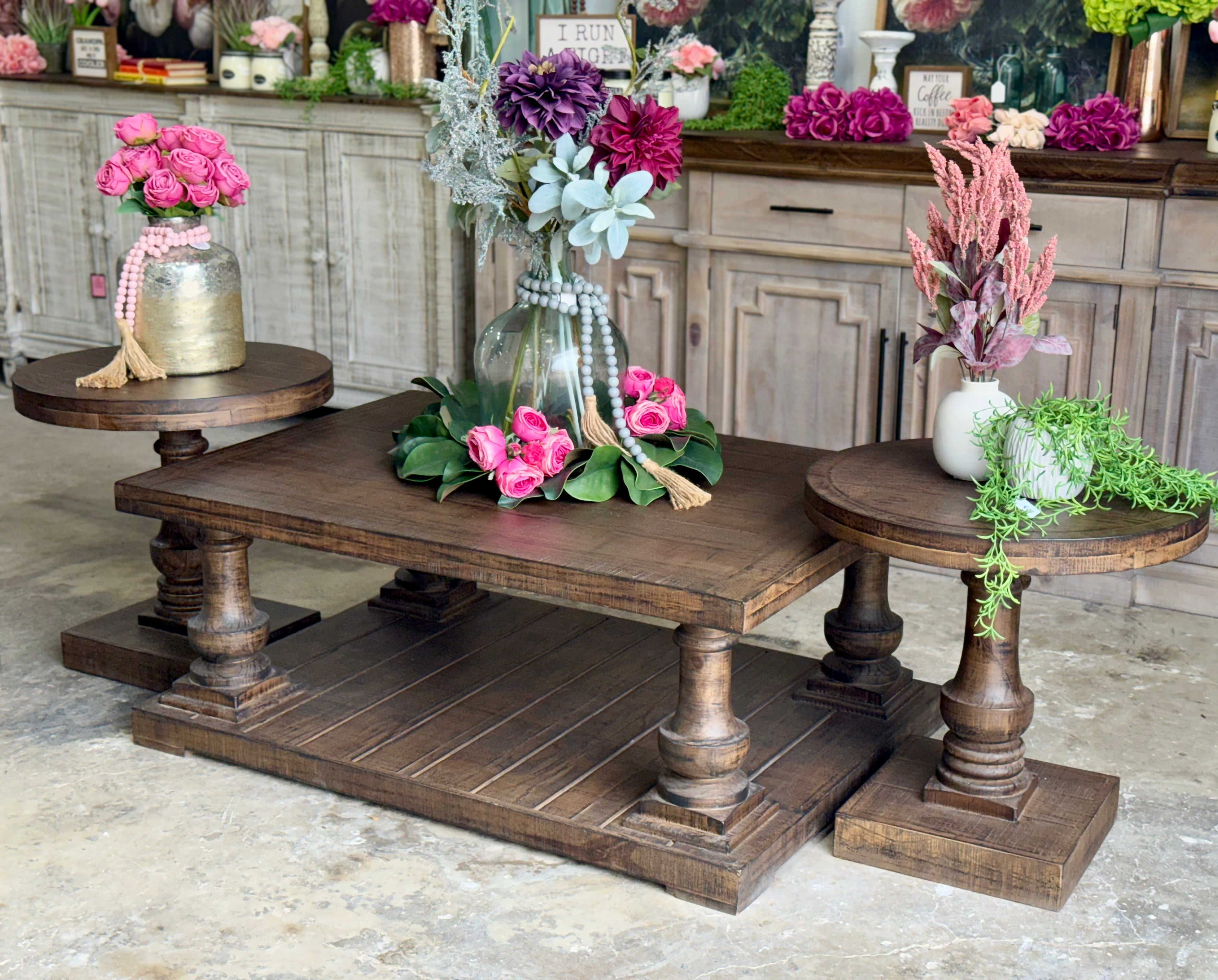 Brooklyn Round Side Table-Honeywood™
