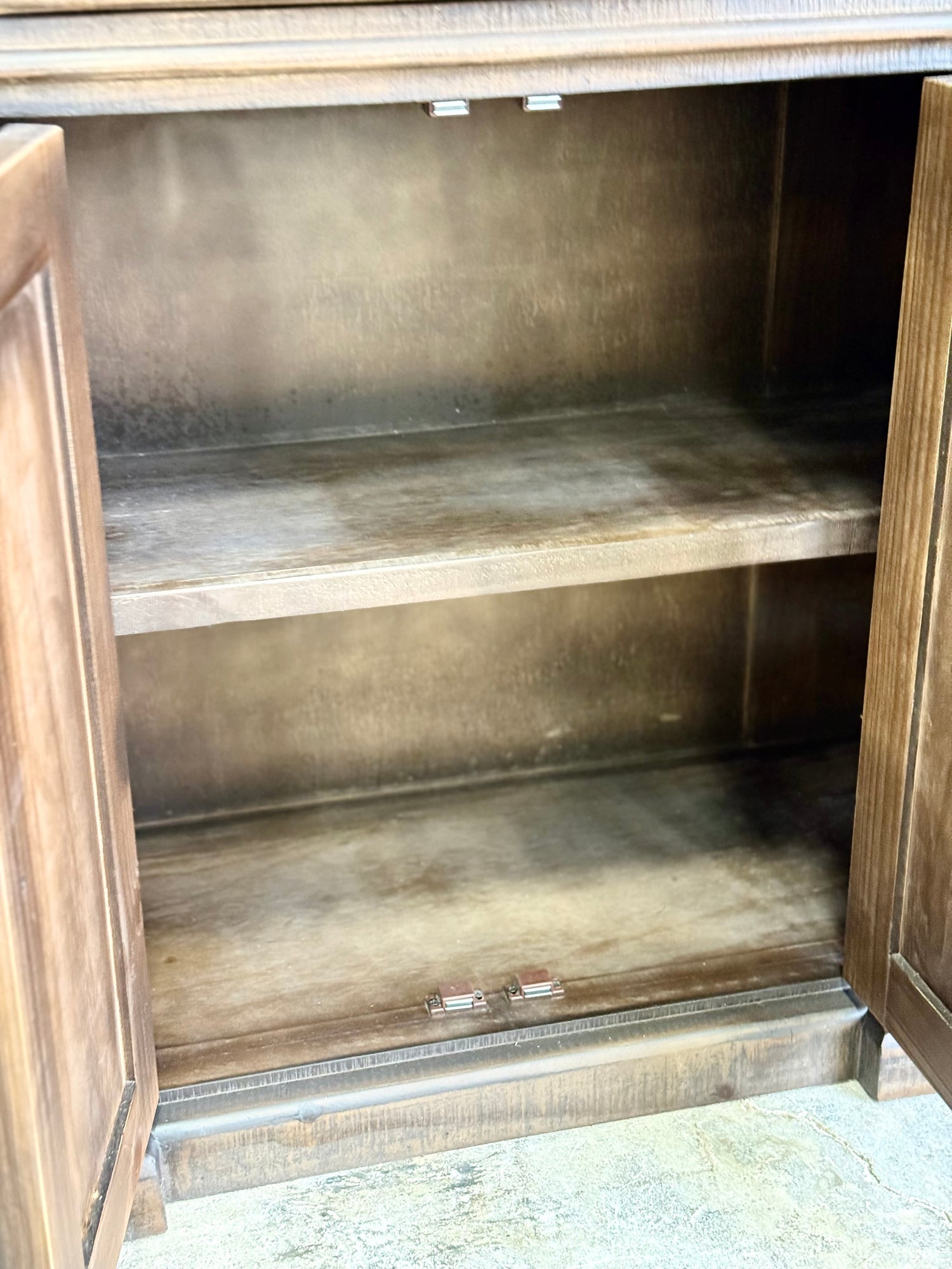 Lindsey 4-Door Console-Cinderwood