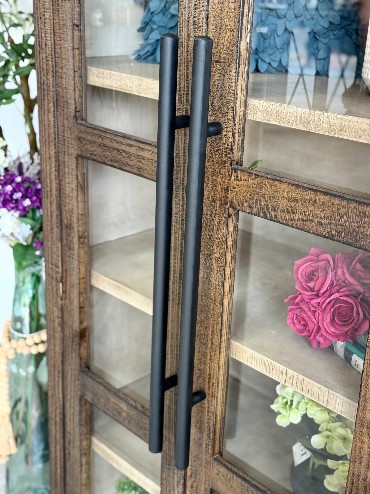 Libby Domed Vitrine- Honeywood/Dove