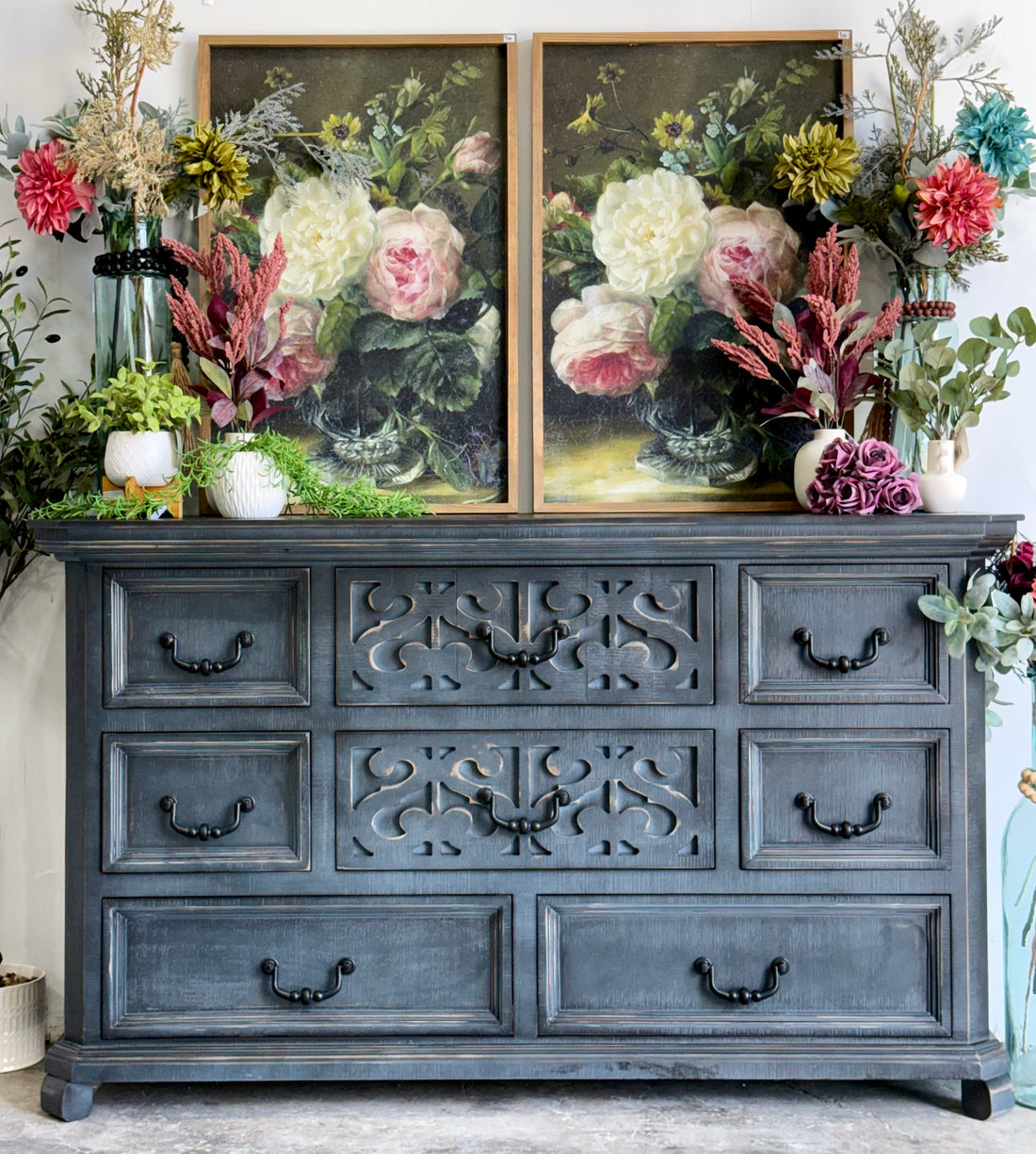 Harper Dresser- Blue Haze