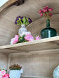 Rose Domed Vitrine-Honeywood/Dove