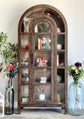 Claire Dome Vitrine- Honeywood/Dove