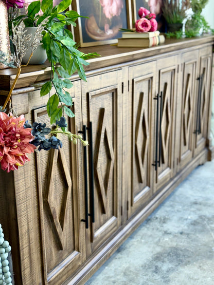 Chloe 6 Door Console-Timber