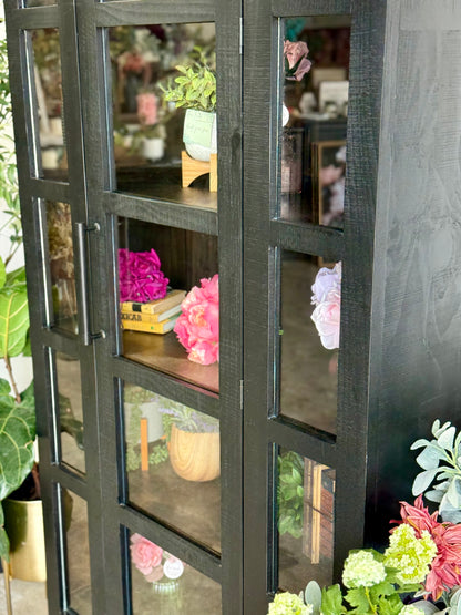 Claire Dome Vitrine- Black/Sparrow