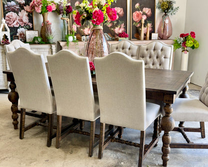 Sophie 7 Foot Dining Table With 8 Chairs-Honeywood™