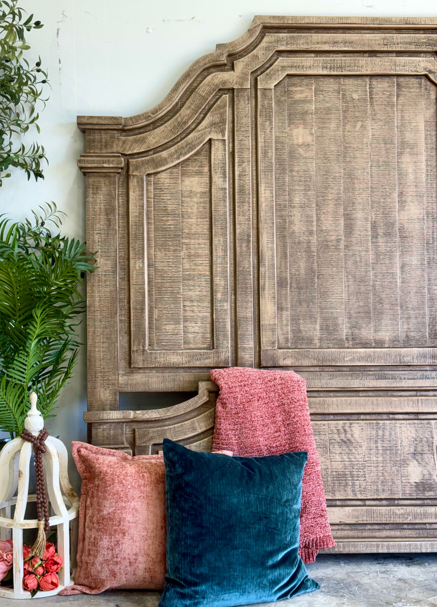 Eden King Bed-Sandstone