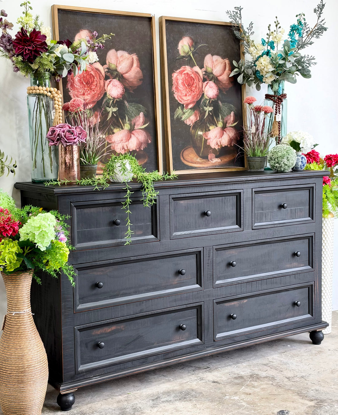 Adele Dresser-Handrubbed Black