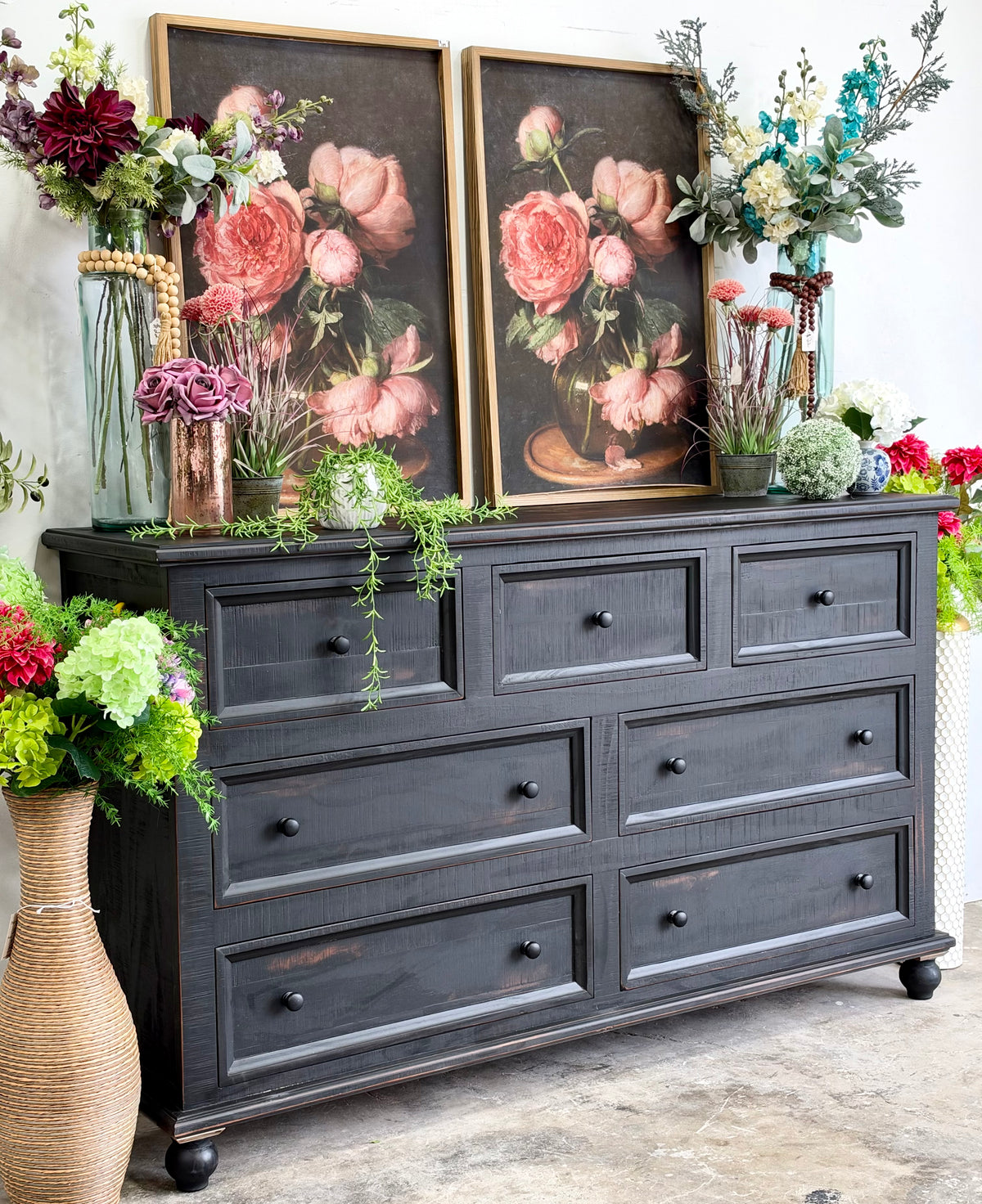 Adele Dresser-Handrubbed Black
