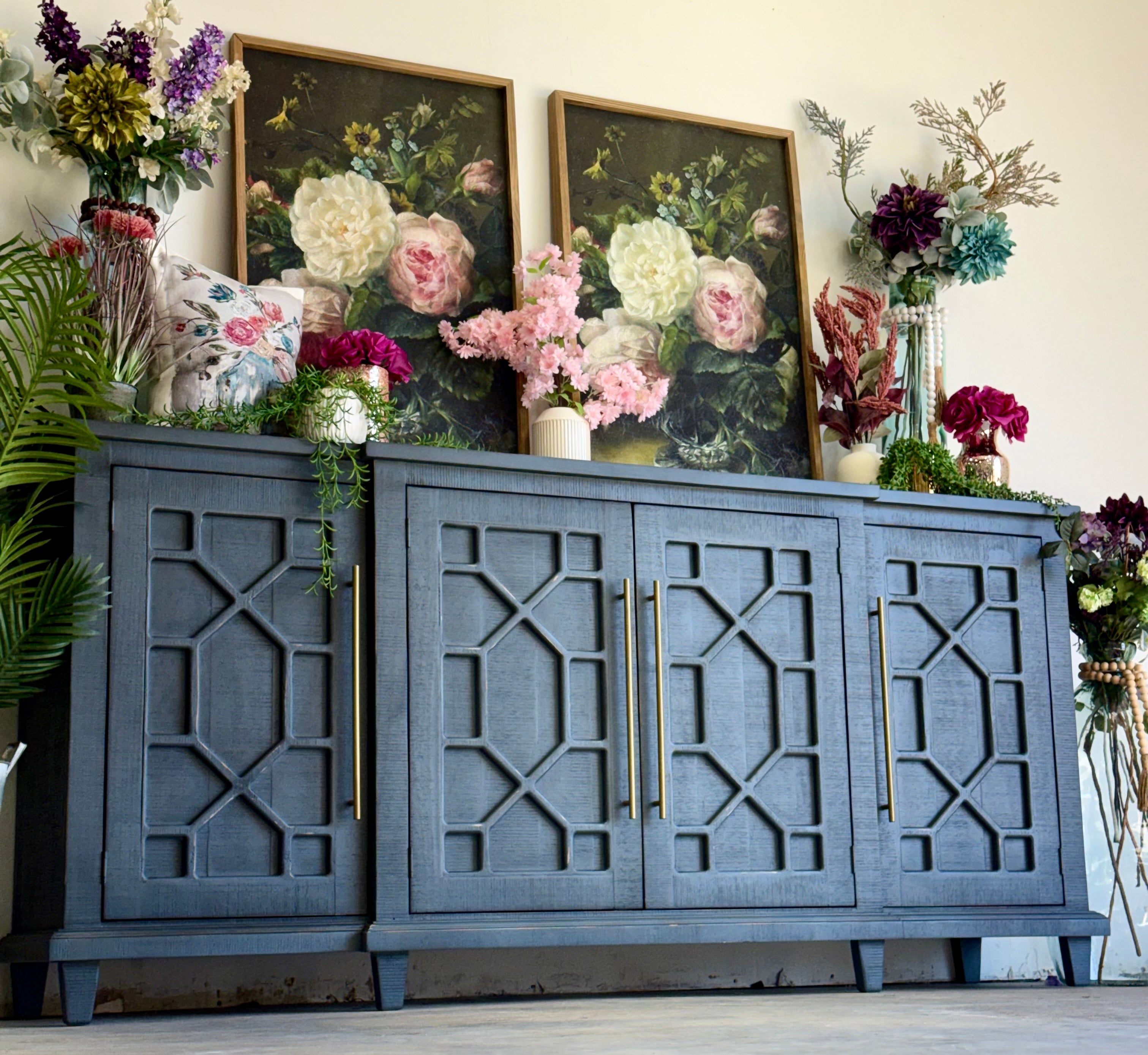 Michelle Console-Blue Haze/Gold