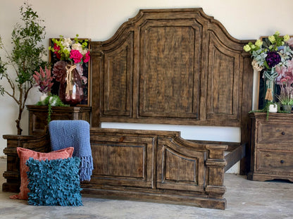 Eden King Bed-Pecan