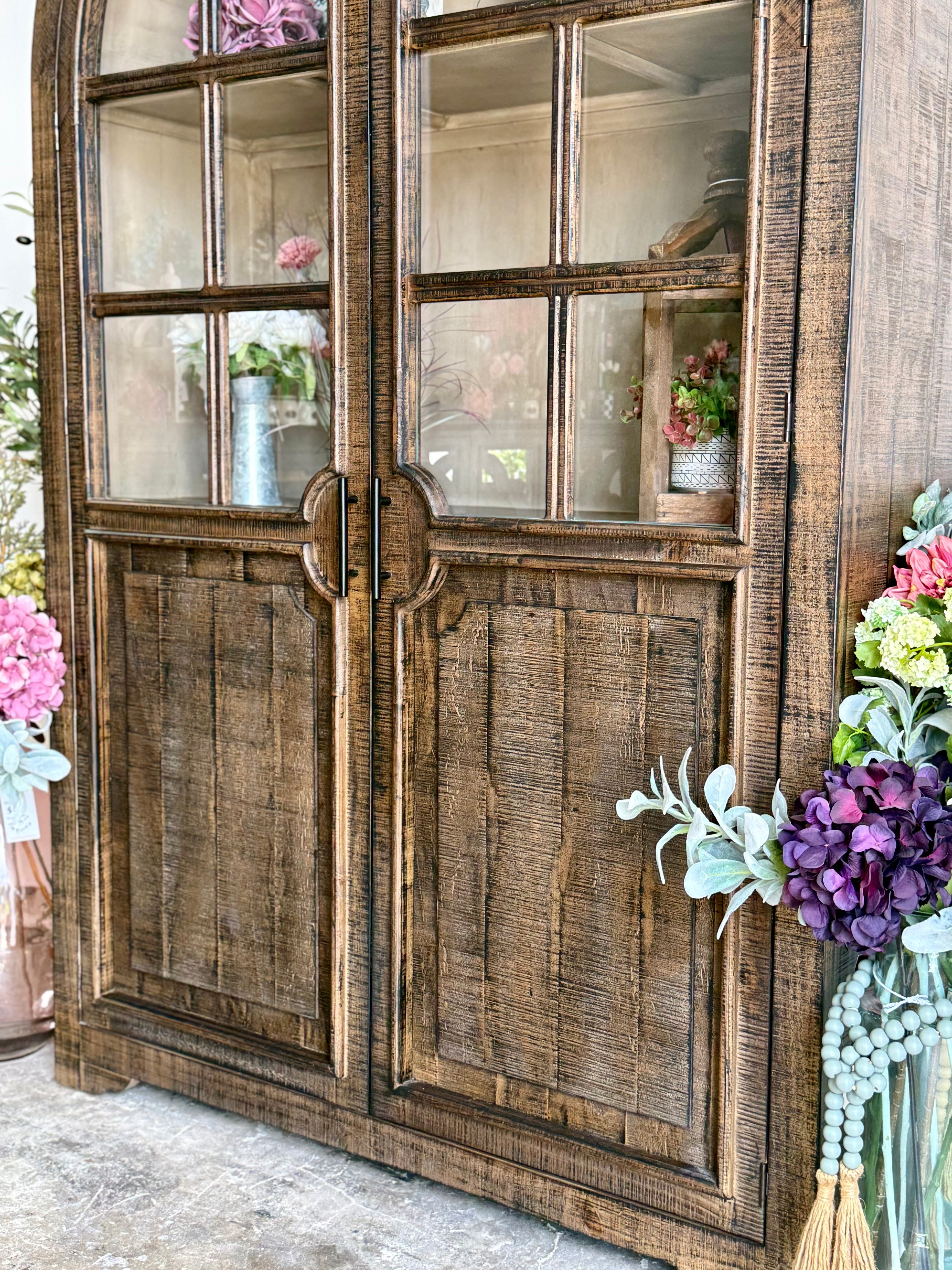 Tiffany Dome Vitrine-Honeywood