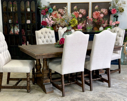Ella 76" Dining Table With 6 Chairs-Honeywood™