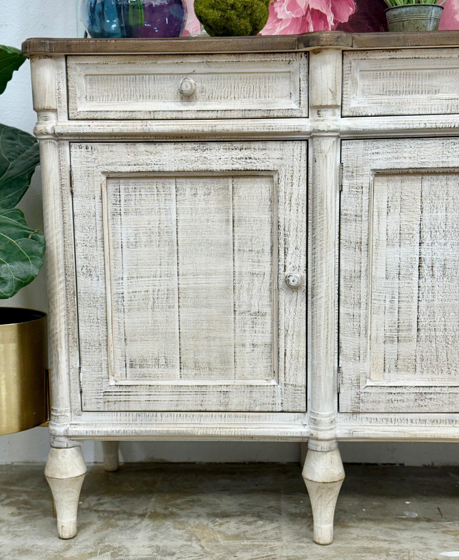 Celine 4 Door Console-Toasted Wheat/Honeywood™