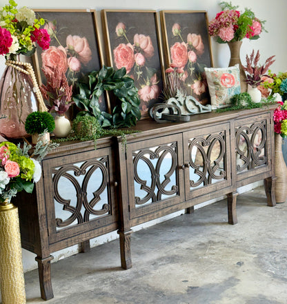 Harper 108" Mirrored Console-Honeywood