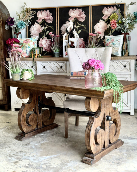 Harpwell  Desk-Honeywood